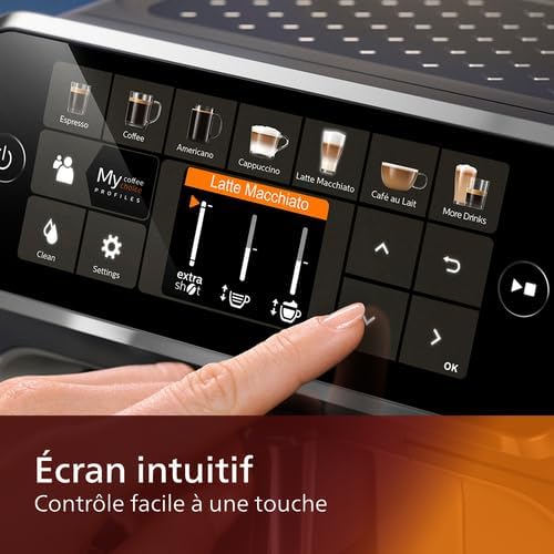 Melitta Caffeo Barista TS Smart F850-101 Fully Automatic Coffee Machine with Milk Container Smartphone Control with Connect App One Touch Function Pro Aqua